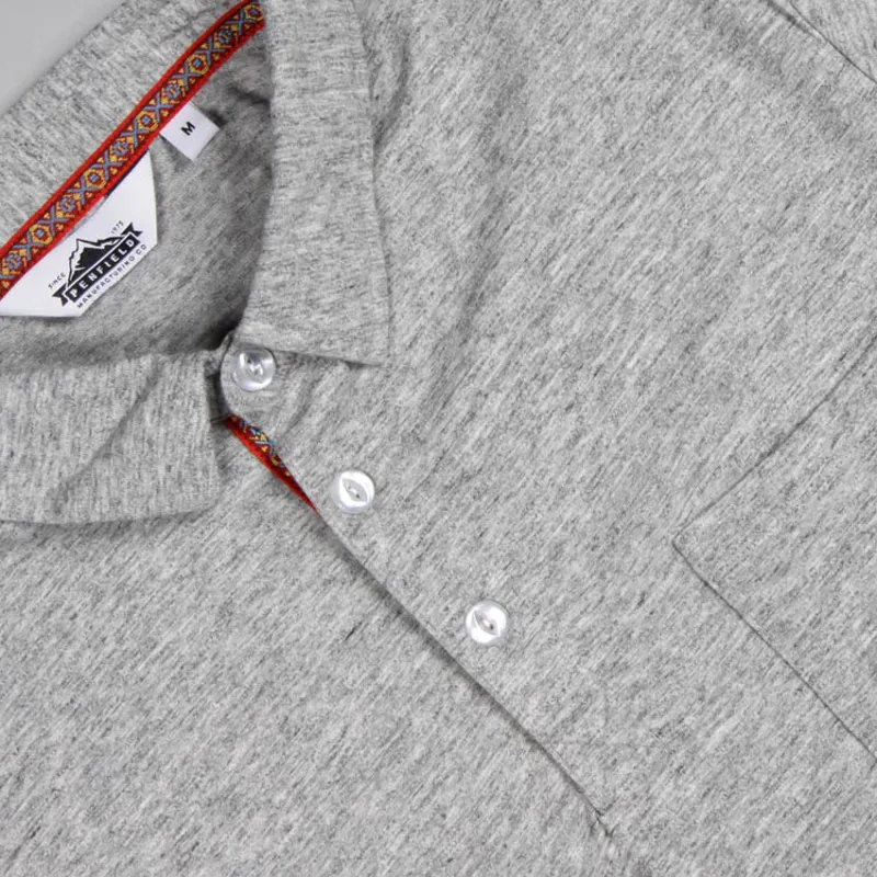 Penfield Cudjoe Polo - Grey Melange-1